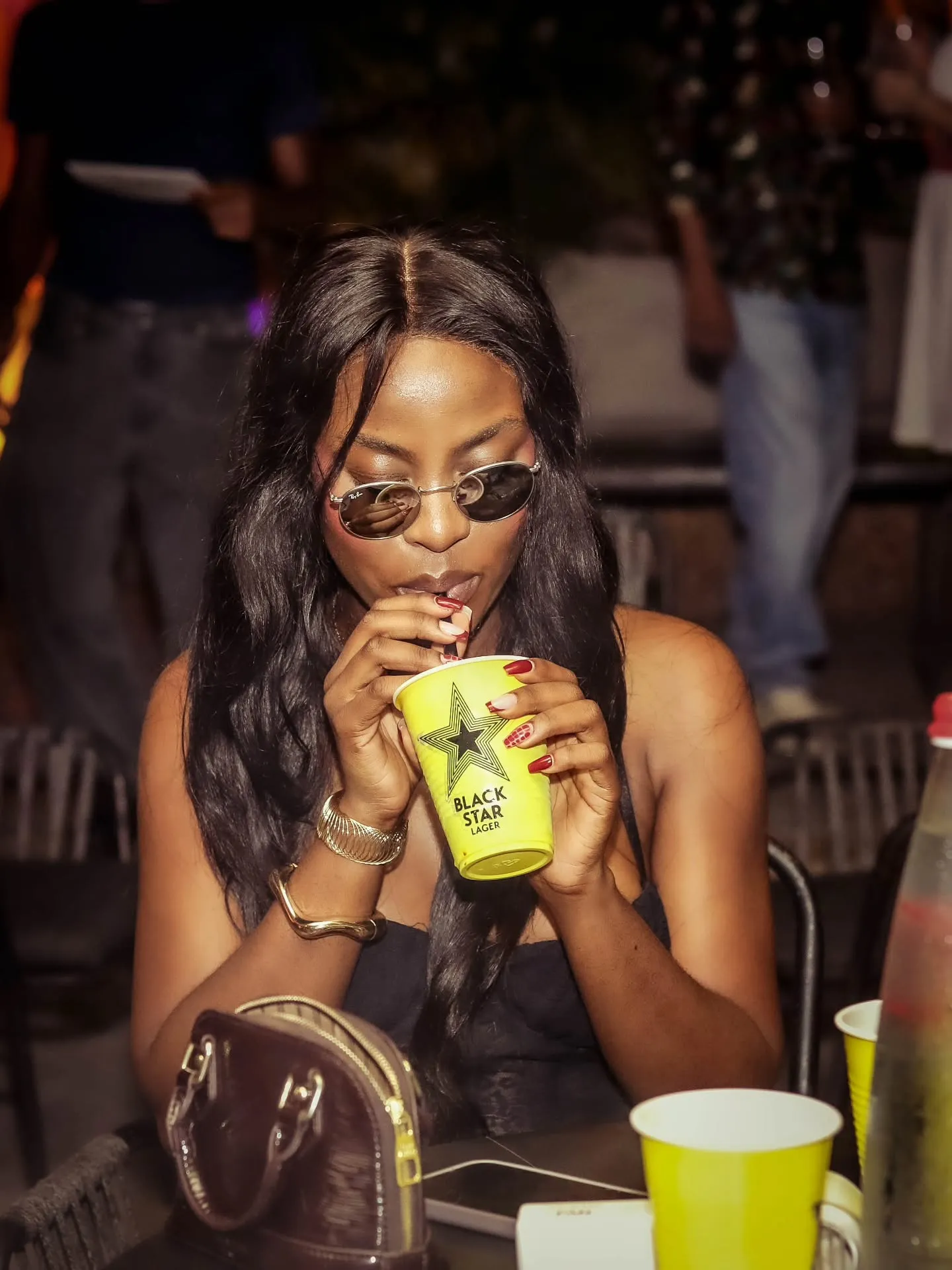 A regular with the house lager